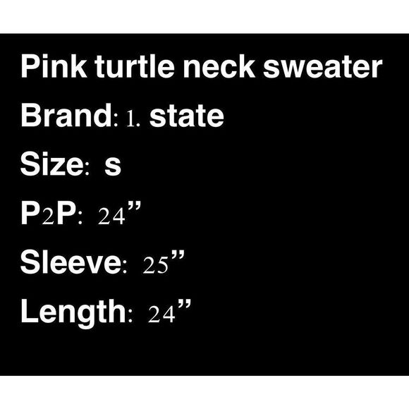 Pink turtleneck sweater - Picture 4 of 4